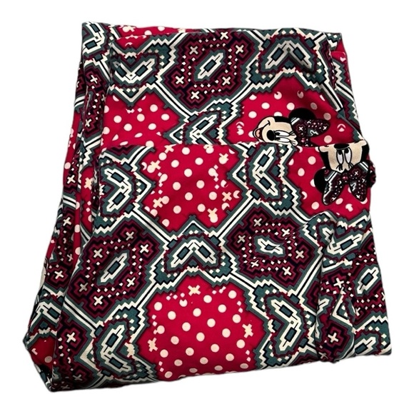LulaRoe Disney’s Minnie Mouse Geometric Leggings Size OS (2-10) - Picture 3 of 10